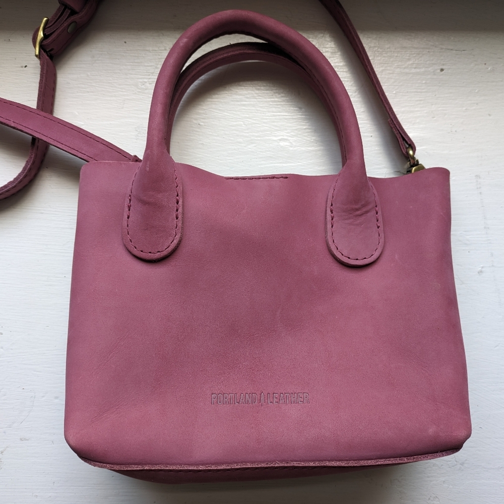 Portland Leather - Raindrop in Foxglove